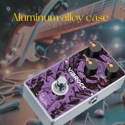 Reverb VIBROCK Chorus Multi efeitos Pedal, True Bypass para guitarra, Monobloco, Vibrato, efeito JIMI louco, Pedal duplo - Image 6
