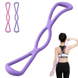 8 faixa de resistência para treino fitness, braço, costas, ombro, exercício, faixa elástica de treinamento, yoga, pilates, equipamento de fisioterapia - Image 1