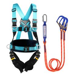 Arnês de escalada ao ar livre para esportes ao ar livre, Cinto de segurança aérea, Suporte de cintura, Proteção do corpo inteiro - Image 5