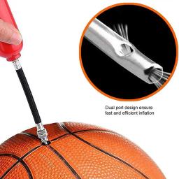 Inflando a agulha para a bola do esporte, pino de bomba de aço inoxidável, adaptador inflável da válvula de ar - Image 1
