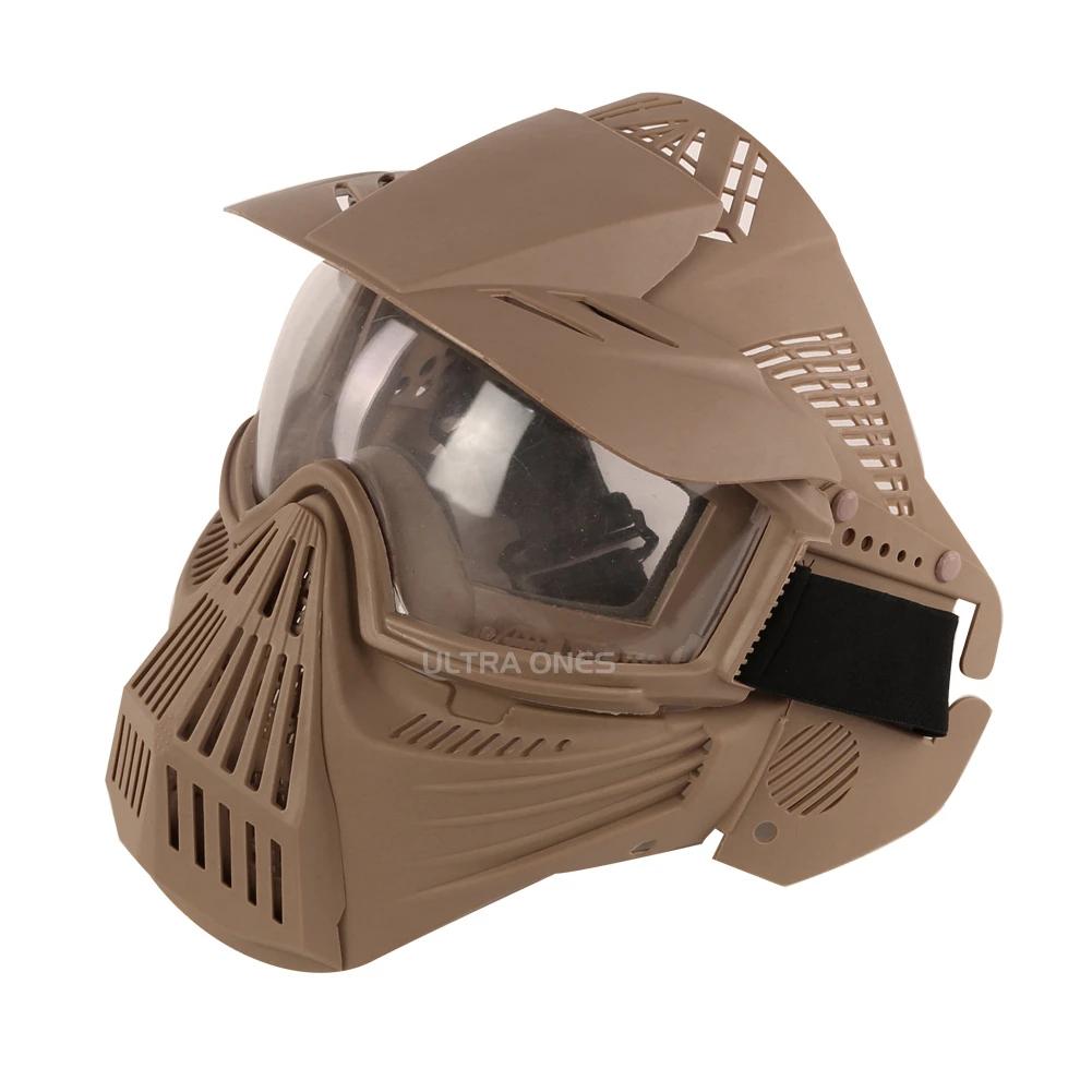 Máscara Tática Facial Completa Com Lente, Máscara De Tiro, Treinamento De Paintball, CS Wargame, Proteção, Airsoft, Máscaras De Combate, Óculos De Proteção - Image 1