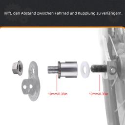 Instep Bike Trailer Parts, Bike Trailer Attachment, Conector de engate, Adaptador de bicicleta para crianças e cão - Image 3