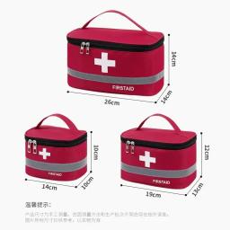 Saco portátil do armazenamento da medicina, Saco de resgate ao ar livre para primeiros socorros, Kit médico de grande capacidade, Organizador para crianças - Image 5