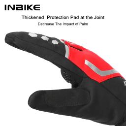 Inbike inverno luvas de ciclismo almofada gel térmica bicicleta mtb luvas estrada esporte ao ar livre luva para ciclismo acessórios à prova vento - Image 4
