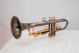 JM-Brass Standard Bb Trumpet Set para estudante, iniciante com estojo rígido, luvas, bocal de 7 C - Image 6