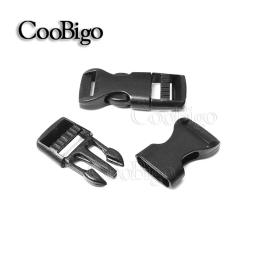 10pc plástico liberação lateral fivela fecho prendedor para paracord pulseira saco mochila cinta cinto de bagagem coleira do cão acessório preto - Image 4