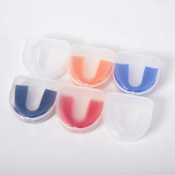 Protetor bucal para dentes esportivo, proteção profissional para os dentes contra impacto para boxe, basquete, proteção de goma de grau superior, 1 conjunto - Image 2