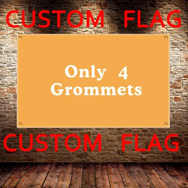 Bandeira Personalizada para Clube, Bar e Eventos - Impressão Digital 90x150cm (3x5 pés) com Logotipo Personalizável