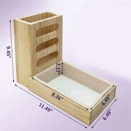 Alimentador de Feno de Coelho com Litter Box, Rack, Suporte para Pequenos Animais, Hamster, Coelho, Chinchilla, Guiné, Porco - Image 5