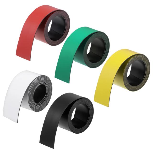 Tira Magnética Apagável para Etiquetas e Artesanato - 1m, 25x1mm, Pacote com 2 Peças