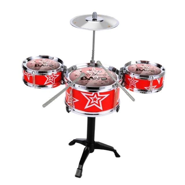 Mini Bateria Infantil: Playset Educacional de Percussão para Desenvolvimento das Crianças