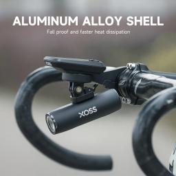 XOSS XL400/800/1200 luz frontal de alumínio para bicicleta recarregável mtb lâmpada frontal faróis acessórios de bicicleta - Image 1