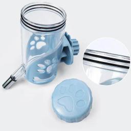 Dispensador de água em caixa para animais, sem gotejamento, alimentador para gatos, ferramenta de alimentação com gancho à prova de vazamento, suprimentos para animais, 550ml - Image 2