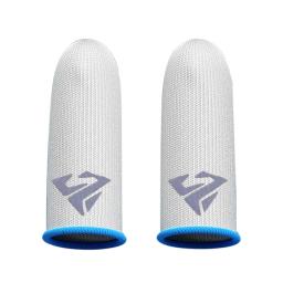 Luvas do dedo do jogo para jogos móveis 0.25mm fibra de prata de vidro sem costura polegar fingertip capa anti-suor para - Image 4
