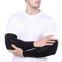 2 pçs unisex mangas de braço de refrigeração capa esportes correndo proteção solar uv ao ar livre dos homens pesca ciclismo mangas para esconder tatuagens - Image 4