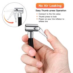 Pneu do carro inflator mangueira bomba de ar extensão tubo adaptador pode ser deflacionado mandril de ar bloqueio para motocicleta bicicleta pneu tubos infláveis - Image 3