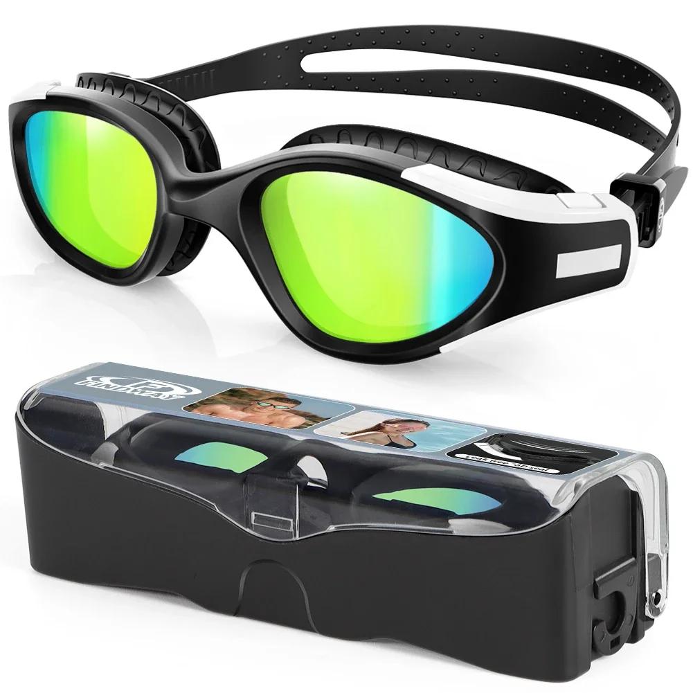 Findway-Óculos de natação impermeáveis com lente de proteção UV, óculos ajustáveis, sem vazamento, lentes de alta definição, homens e mulheres - Image 1