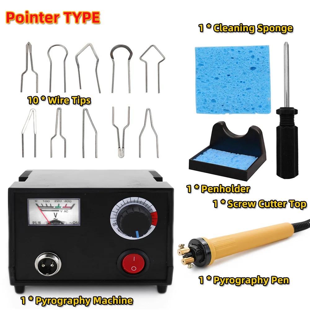 100w display digital multifuncional cabaça elétrica pirografia de madeira máquina com 20 cabeças de caneta de aquecimento dos pces - Image 1