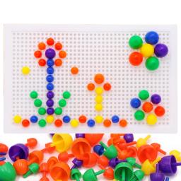 67 pçs kit de unhas cogumelo jogos de quebra-cabeça brinquedos intelectual 3d mosaico imagem puzzle brinquedo crianças brinquedos educativos compostos - Image 3