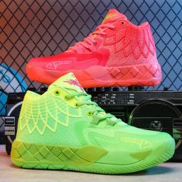 Tênis confortáveis de basquete masculino, sapatos antiderrapantes, treinamento de ginástica, sapatos esportivos respiráveis, resistentes ao desgaste, moda - Image 2