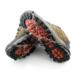 Ao ar livre gelo gripper neve antiderrapante escalada crampons grampos garras de corrente apertos botas sapato capa para s caminhadas inverno - Image 2