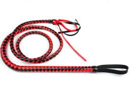 180cm couro pu 4 trança chicote cavalo chicote cavaleiro equipamentos esportes equestres branco ou vermelho - Image 3