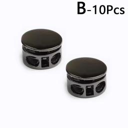 Mental Cord Lock Clamp, Toggle Clip, Stopper Buckles para Paracord Corda, Lanyard Drawstring Bag, Cadarço Parte, 2 Buracos, 10Pcs - Image 3