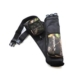 3 tubos de tiro com arco aljava setas titular portátil volta arco seta quiver caça tiro - Image 4