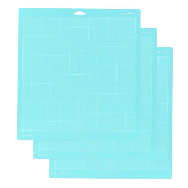 Substituição de Tapete de Corte Adesivo Antiderrapante 12x12 Polegadas para Silhouette Cameo e Cricut - Pacote com 3 Peças