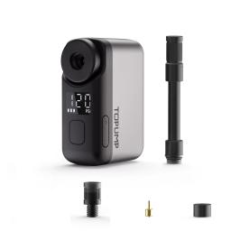 Topump tb2 pro mini bomba elétrica portátil para bicicleta inflador de pneus sem fio 120psi max 450mah bateria com tela carregamento rápido - Image 1