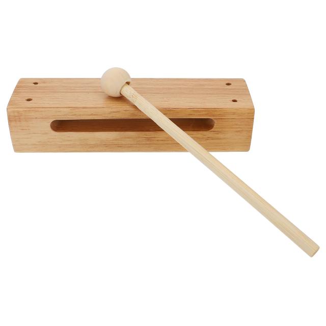 Bloco de Madeira de Percussão: Claves Portáteis para Crianças e Ritmos Musicais