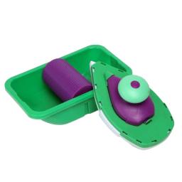 Almofadas de pintura fáceis para pintura, bandeja do rolo, ferramenta multifunções e conjunto de esponja, kit de pintura DIY doméstico - Image 4