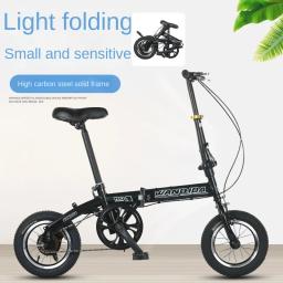 Bicicleta Dobrável para Homens e Mulheres Leve Ciclismo Bicicleta Urbana Trajeto Portátil de Pequena Escala Adolescente Adulto 12 Polegada Dropshippin - Image 3