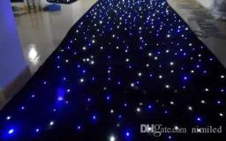 Cortina com controle de iluminação, cortina de luz de led efeitos de estrela grande de 4m * 6m cor azul-branca com controle de iluminação - Image 2