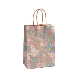 Embalagem De Presente De Papel Kraft Sacola, Flor Doce, Saco De Biscoito, Candy Favor Box para Aniversário, Baby Shower, Decoração Da Festa De Casamento, 4Pcs - Image 5