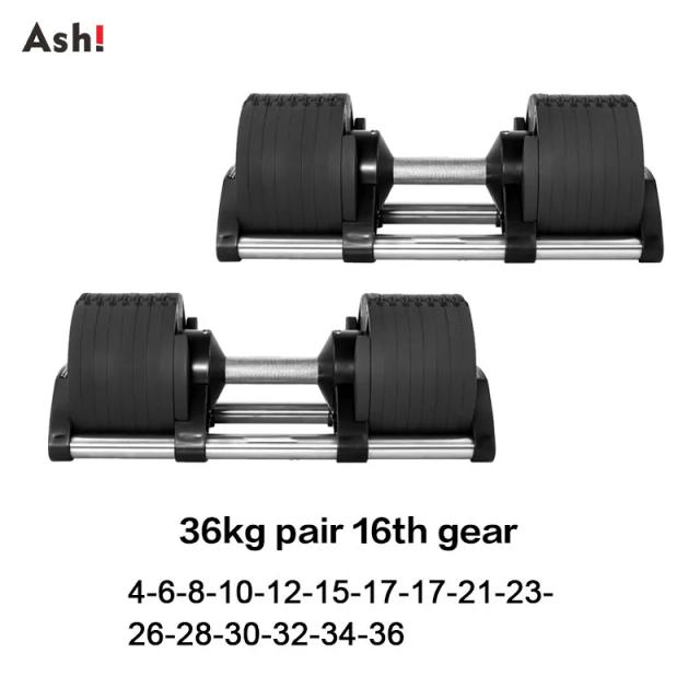 Halteres Ajustáveis de 2 kg e 4 kg com Capacidade de até 45 kg para Treino em Casa