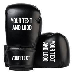 Luva de treinamento PU Sanda para homens e mulheres, luvas de boxe personalizadas, logotipo personalizado, nome, kickboxing, saco de perfuração, acessórios - Image 1