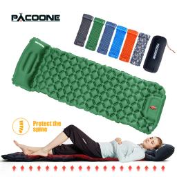 PACOONE Outdoor Camping Sleeping Pad Ultraleve Air Mat Colchão inflável com travesseiros Embutido Inflator Bomba de viagem Caminhadas - Image 2