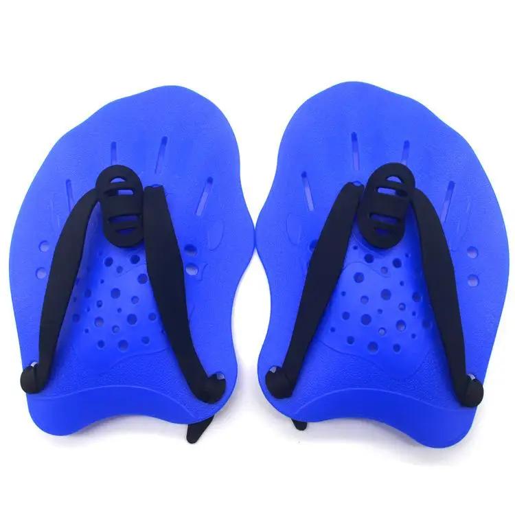 1 par nadar pás mão com alça ajustável multi-cor natação equipamentos de treinamento para mulheres homens crianças novo - Image 1