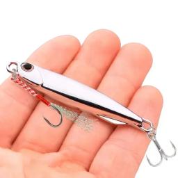 12 pc/lote metal gabarito iscas de pesca 60g 40g 30g 20g 15g 10g 7g afundando elenco wobbler pique colher carpa spinner mar enfrentar kit pesca - Image 4