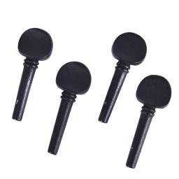 Ébano Violoncelo Pegs com eixo preto Handle, Instrumentos Musicais, Solid Acessórios Tool, 4pcs - Image 3