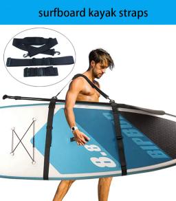 Prancha ajustável ombro Carry Sling, Stand Up Paddleboard Strap, Sup Board, Surf Fins, remo, Wakeboard, Kayak, Unisex - Image 1