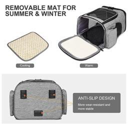 Pet Transportadora Mochila Expansível Gato Mochila para Cães Médios Gatos Grandes Dog Carrier Bag Viagem Respirável Animal Transport Bag - Image 3