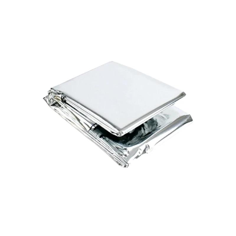 Cobertor de sobrevivência dourado-tira de emergência ao ar livre à prova d'água cortina de resgate de primeiros socorros cobertor militar térmico 130x210cm - Image 1