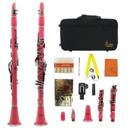 SLADE-Tubo profissional preto para clarinete com kit de limpeza 17 teclas clarinete, bb, palhetas Acessórios para performance de concerto - Image 2