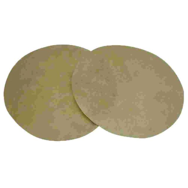 Cabeças de Tambor Duráveis para Bongo em Peles Naturais de Cabra - Conjunto com 2 Peças de Percussão