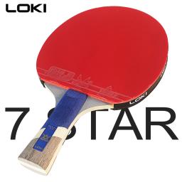Raquete de tênis de mesa loki 9 estrelas profissional 5 + 2 remo de pingue-pongue de carbono 6/7/8/9 estrelas ultra ofensiva com borrachas pegajosas - Image 6