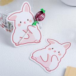 Cartões de Papel Pirulito de Páscoa para Crianças, Desenhos Animados, Coelho, Frango, Envolvendo Suprimentos De Decoração De Festa Temático, Pacote De Presentes De Doces, 50Pcs por Conjunto - Image 5