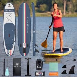 Conjunto de placa inflável Stand Up Paddle, SUP antiderrapante, Doca de camada dupla - Image 1