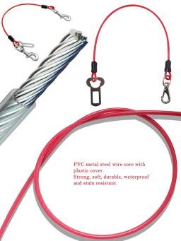 Cinto de segurança de carro com trela fina leve, cinto impermeável para cães grandes no carro Double Head Hook Lock, cão de estimação - Image 4